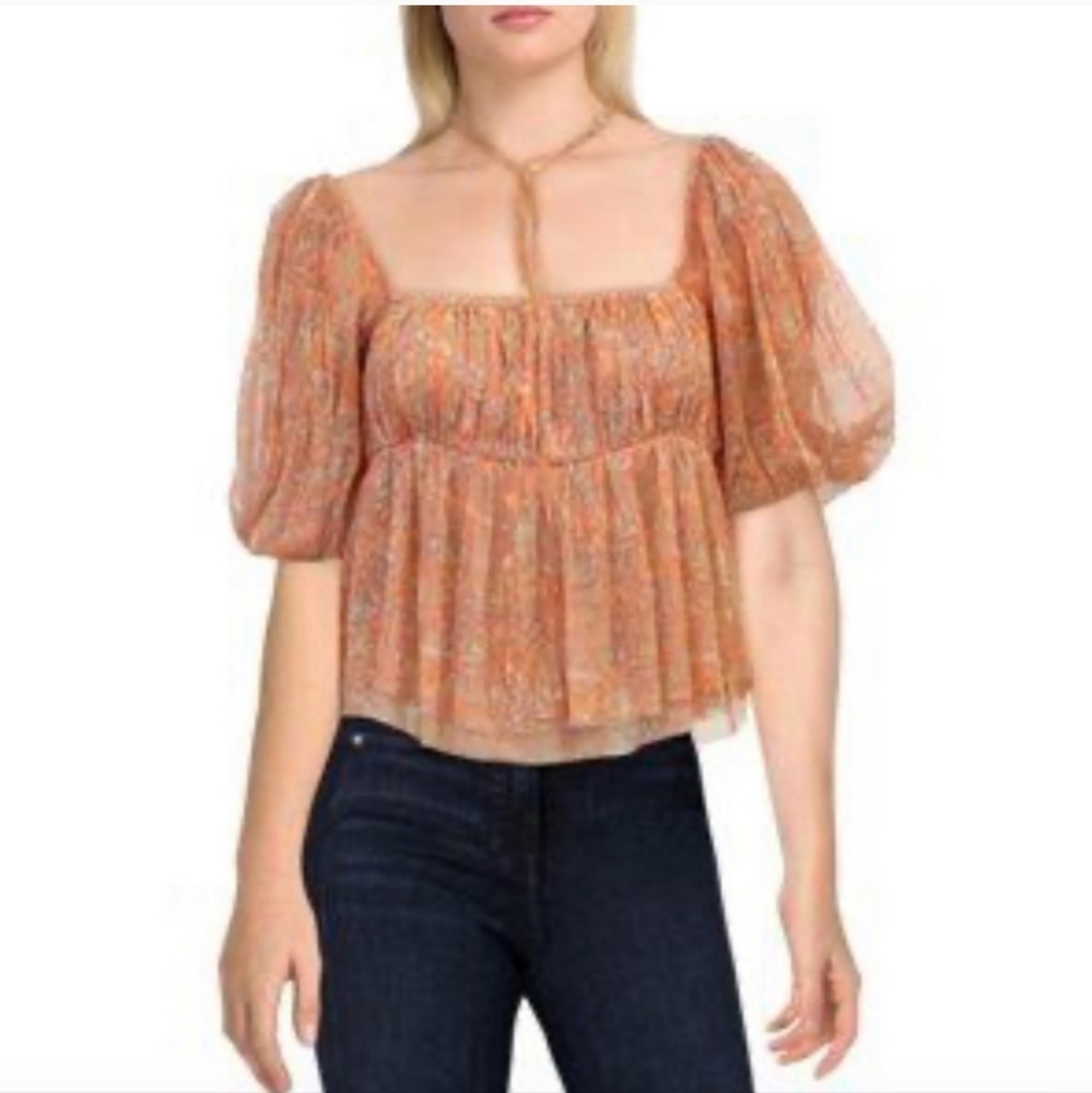 Free People Floral Blouse